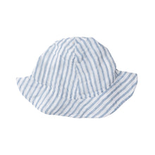 Load image into Gallery viewer, Nautical Ticking Stripe/Blue Sunhat