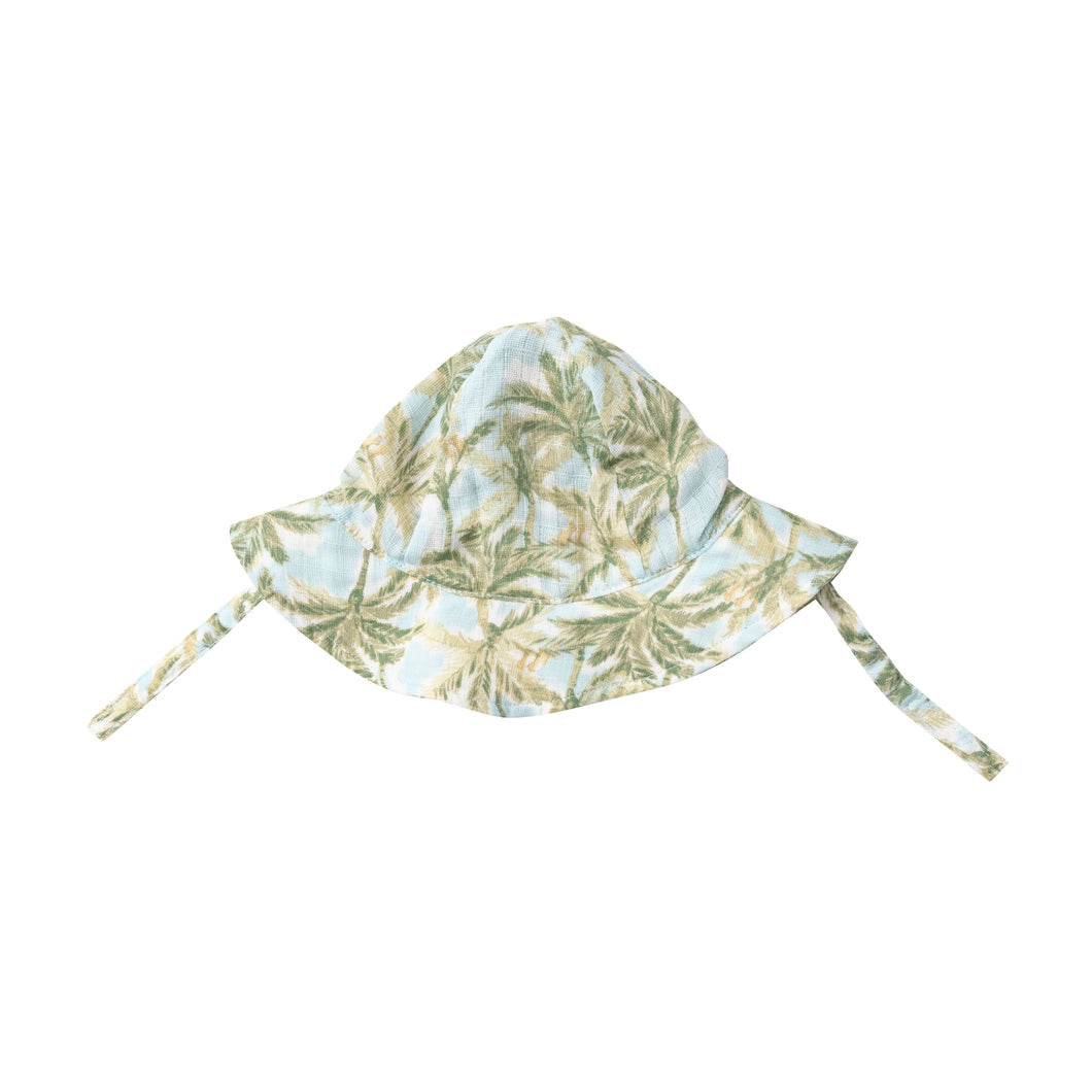 Palm Birds/Corydalis Blue Sunhat