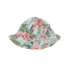 Load image into Gallery viewer, Vintage Hibiscus/Blue Sunhat