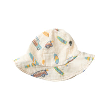 Load image into Gallery viewer, Woody Surf Sharks/Tan Sunhat