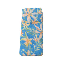 Load image into Gallery viewer, Blue Island Floral/ Blue Swaddle  Blanket
