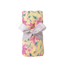 Load image into Gallery viewer, Clematis/Yellow Swaddle Blanket