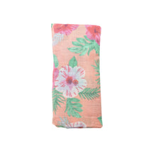 Load image into Gallery viewer, Hibiscus/Pink Swaddle Blanket