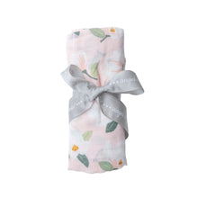 Load image into Gallery viewer, Magnolias/Pink Swaddle Blanket