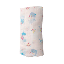 Load image into Gallery viewer, Magical Sea/Pink Swaddle Blanket