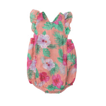 Load image into Gallery viewer, Hibiscus/Pink Sunsuit