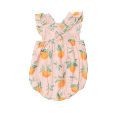 Load image into Gallery viewer, Orange Blossom/ Pink Sunsuit