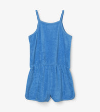 Load image into Gallery viewer, Sky Blue Retro Romper - Blue Aster