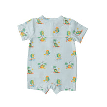 Load image into Gallery viewer, Beach Avocados/ Wan Blue Henley  Shortall