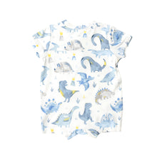 Load image into Gallery viewer, Dino Blue Henley Shortall