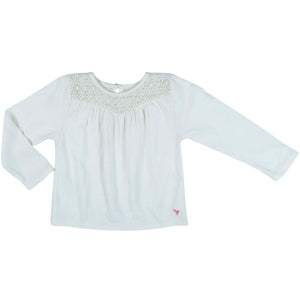Kinsley Top - Antique White w/ Lace