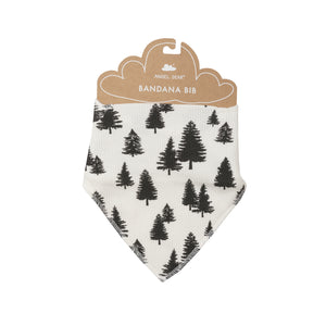 Black + White Trees Bandana Bib