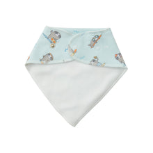 Load image into Gallery viewer, Skater Sloth Bandana Bib Blue
