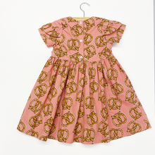 Load image into Gallery viewer, Girls Polly Dress - Mauveglow Soft Pretzels