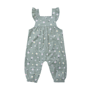 Daisy Play Ruffle Overalls