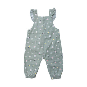 Daisy Play Ruffle Overalls