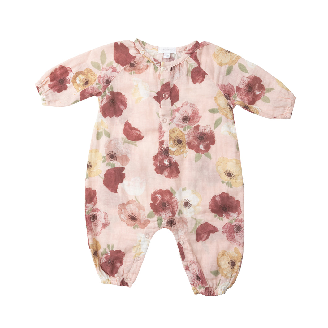 Bordeaux Peasant Romper