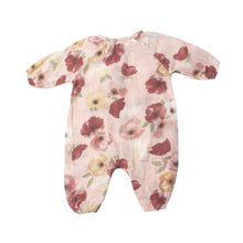 Load image into Gallery viewer, Bordeaux Peasant Romper