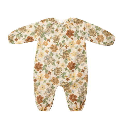 Chrysanthemum Romper - Brown