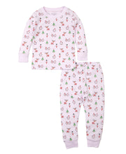Load image into Gallery viewer, PJs Reindeer Fun Pajama Set Snug PRT - Pink