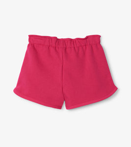 Fuchsia Paper Bag Shorts - Pink Yarrow