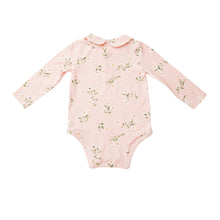 Load image into Gallery viewer, Pretty Daisies Peter Pan Collar Bodysuit - Pink