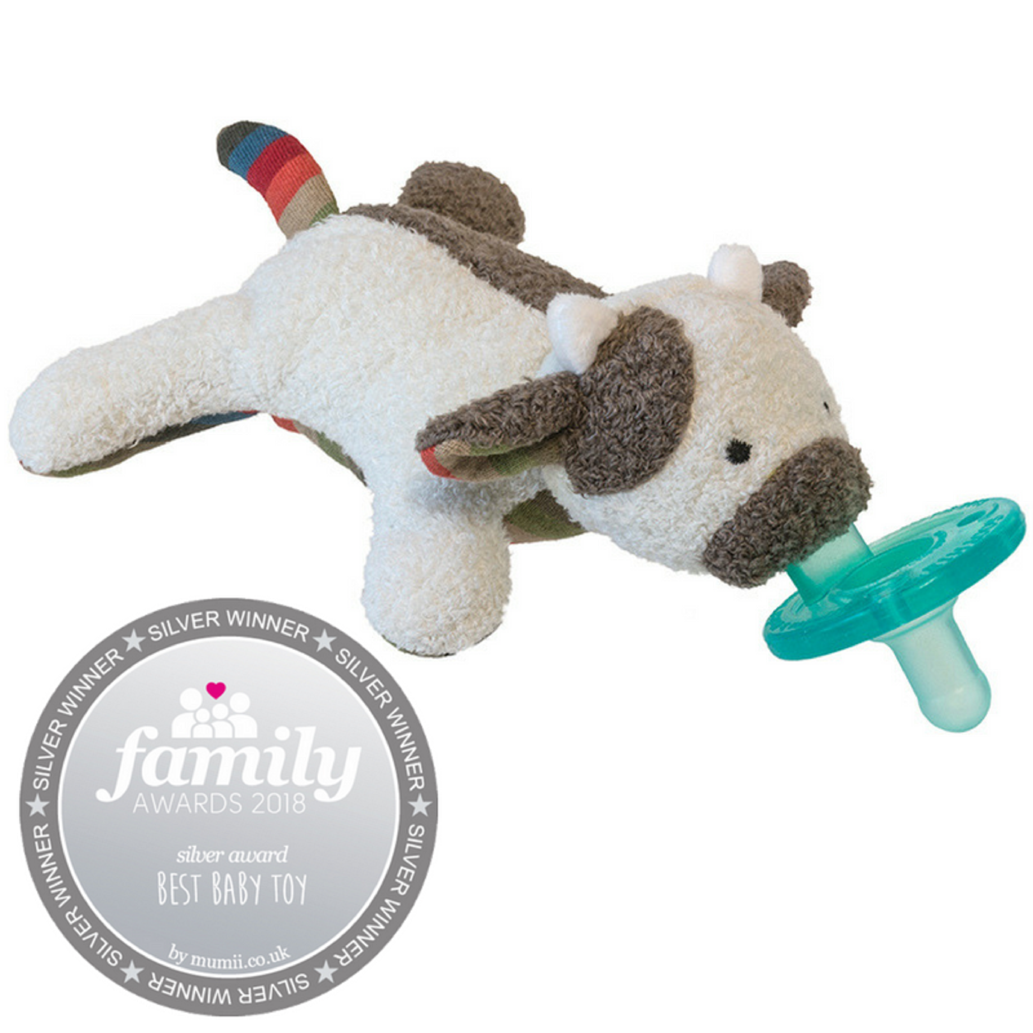 BooBoo MooMoo WubbaNub Pacifier – 6″ – Nesting Baby and Child Boutique