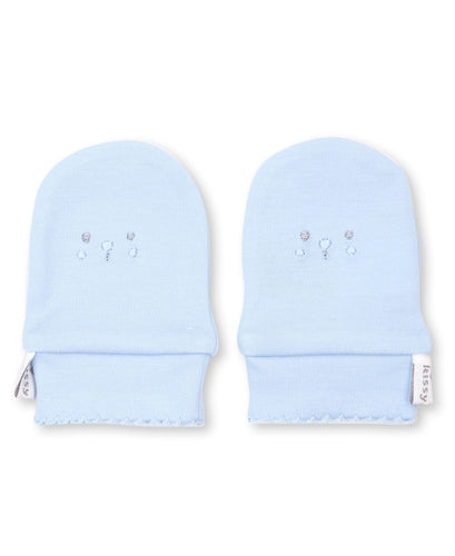 Bearly Believable Mitts - Light Blue