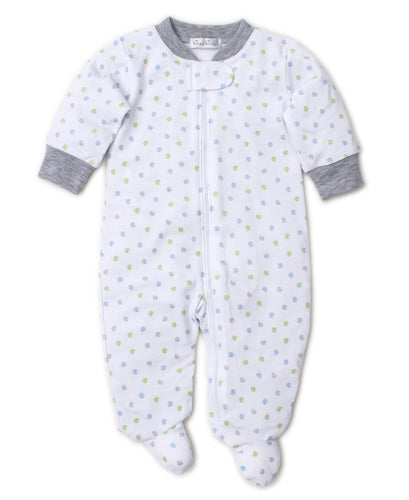 Dapple Dots Footie with Zip