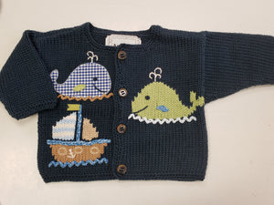 Whale Watch Sweater in Blue