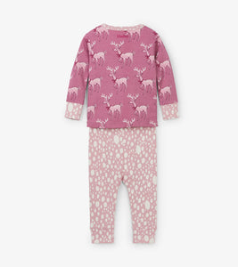 Darling Deer Organic Cotton Baby Pajama Set