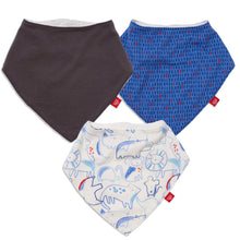 Load image into Gallery viewer, Roarsome Friends Modal Magnetic Bandana Bibs 3pk