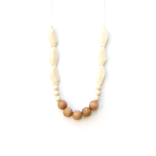 Load image into Gallery viewer, Joan Wood + Silicone Teething Necklace - Beige
