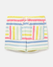 Load image into Gallery viewer, Parwell Towelling Short - White Multi Stripe