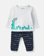 Load image into Gallery viewer, Organically Grow Cotton Jersey Applique Set - Grey Loch Ness