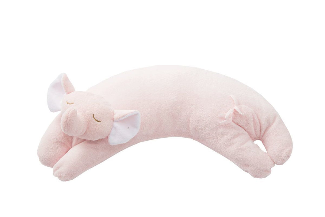 Pink Elephant Curved Nap Pillow
