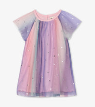 Load image into Gallery viewer, Metallic Hearts Baby Rainbow Tulle Dress - Candy Pink