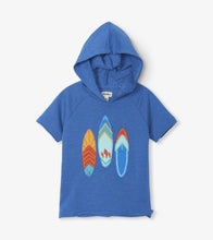 Load image into Gallery viewer, Surfboards Raglan Hoodie - Victoria Blue
