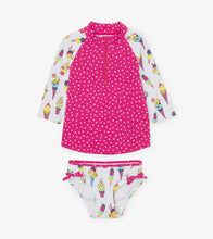 Load image into Gallery viewer, Cool Treats Rashguard Set - White