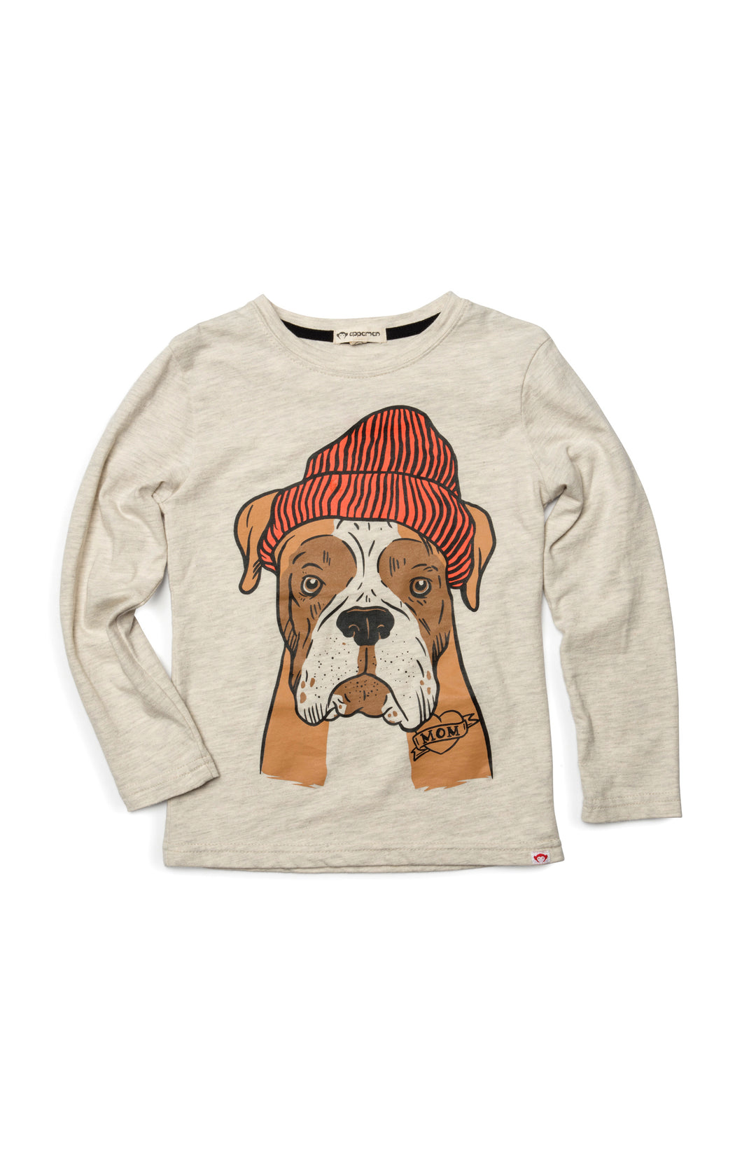 Graphic Long Sleeve Tee - Boxer - Cloud Heather