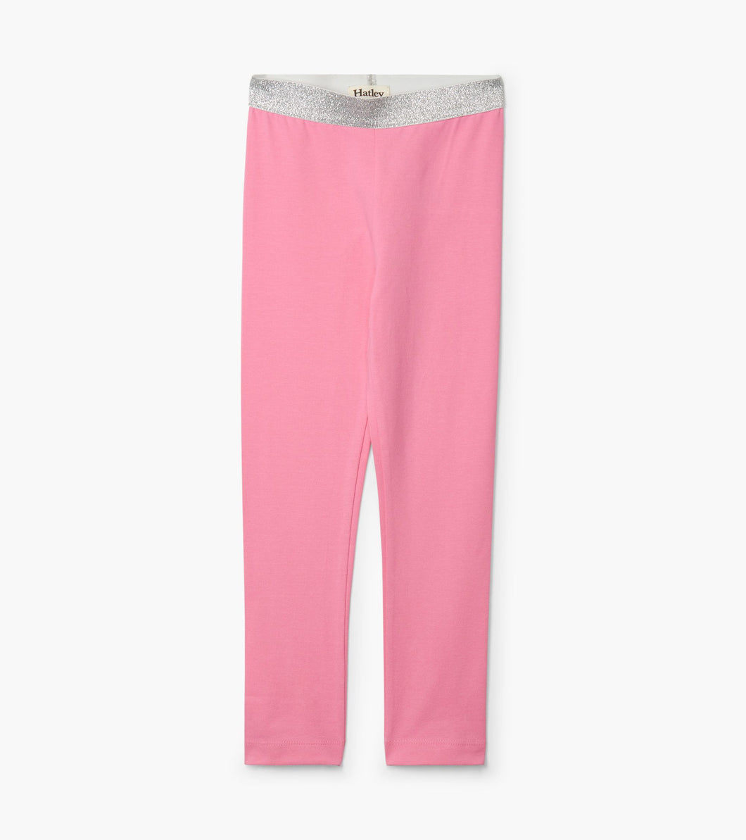 Pink Embellished Waist Leggings - Sachet Pink