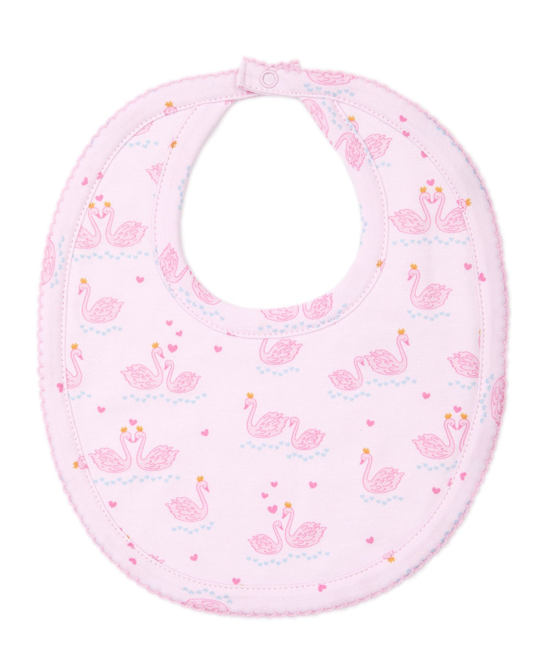 Glitter Swans Bib PRT - Pink