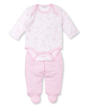 Load image into Gallery viewer, Bearly Believable Footed Pant Set Mix - Pink