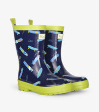 Load image into Gallery viewer, Rad Longboards Shiny Rain Boots - Peacoat
