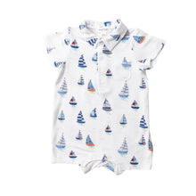Load image into Gallery viewer, Nautical Boats Polo Shortie
