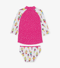 Load image into Gallery viewer, Cool Treats Rashguard Set - White
