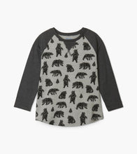 Load image into Gallery viewer, Black Bears Raglan Tee