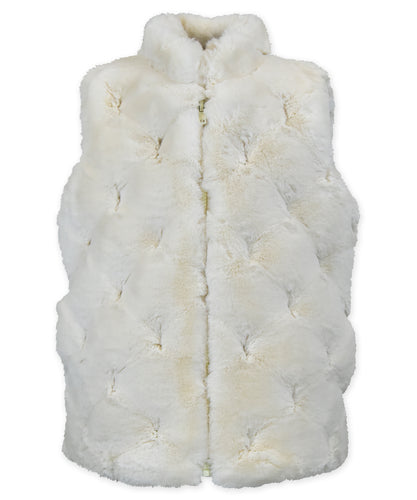 Zip Up Vest Vanilla Mochi
