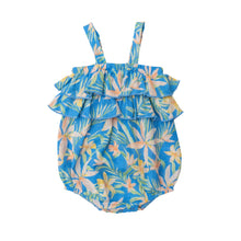 Load image into Gallery viewer, Blue Island Floral/ Blue Ruffle Bubble