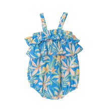 Load image into Gallery viewer, Blue Island Floral/ Blue Ruffle Bubble